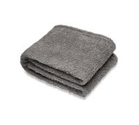 Ribbon Teddy Fleece Throw Grey (One Size)