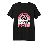 Ribbon Warrior Breast Cancer Fighter Premium T-Shirt