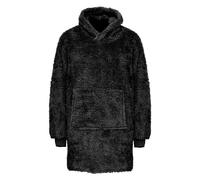 Ribbon Women's Teddy Fleece Oversized Hoodie in Black Ribbon Black One Size