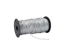 RIBBON WRITER Shiny Silver round 1.5mm elastic cord/string x 1 Metre cut from roll