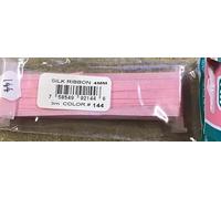 Ribbon - YLI Silk Ribbon - 4mm Wide x 3m Long - Light Magenta (Shade 144)