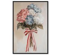 Ribboned Radiance Canvas Print Fashion Art Prints by Art Remedy, Black Frame, 20 x 30