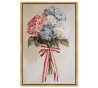 Ribboned Radiance Canvas Print Fashion Art Prints by Art Remedy, Gold Frame, 10 x 15