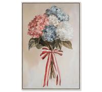 Ribboned Radiance Canvas Print Fashion Art Prints by Art Remedy, Silver Frame, 20 x 30