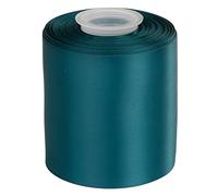 Ribbonitlux 100mm Wide Double Face Satin Ribbon 22 Meters (347-Teal, Set for Bow, Party Decor, Sewing Applications, Wedding and Craft