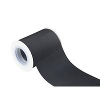 Ribbonitlux 75mm Wide Solid Grosgrain Ribbon 4.5 Meters (030-Black, Set for Gift Wrapping, Party Decor, Sewing Applications, Wedding and Craft