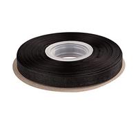 Ribbonitlux 9mm Sheer Organza Ribbon, Black Shimmer Chiffon Ribbon 45M-Roll, Ideal for Wedding Events Christmas Decaration Making Floral Bouquets DIY Crafts