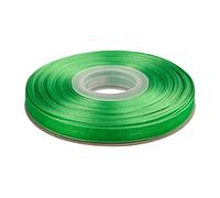 Ribbonitlux 9mm Sheer Organza Ribbon, Classic Green Shimmer Chiffon Ribbon 45M-Roll, Ideal for Wedding Events Christmas Decaration Making Floral Bouquets DIY Crafts