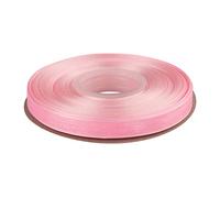 Ribbonitlux 9mm Sheer Organza Ribbon, Pink Shimmer Chiffon Ribbon 45M-Roll, Ideal for Wedding Events Christmas Decaration Making Floral Bouquets DIY Crafts