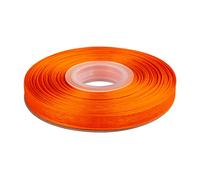 Ribbonitlux 9mm Sheer Organza Ribbon, Torrid Orange Shimmer Chiffon Ribbon 45M-Roll, Ideal for Wedding Events Christmas Decaration Making Floral Bouquets DIY Crafts