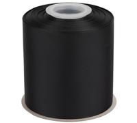 Ribbonitlux Grosgrain Ribbon 100mm x 22.5M - Premium Polyester Craft Ribbon for Hair Bows, Gift Wrapping, Weddings & DIY - Solid Black(#030) - 1 Roll