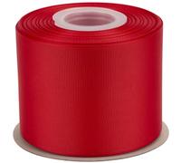 Ribbonitlux Grosgrain Ribbon 75mm x 22.5M - Premium Polyester Craft Ribbon for Hair Bows, Gift Wrapping, Weddings & DIY - Solid Red(#250) - 1 Roll
