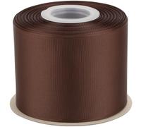 Ribbonitlux Grosgrain Ribbon 75mm x 22.5M - Premium Polyester Craft Ribbon for Hair Bows, Gift Wrapping, Weddings & DIY - Solid Brown(#850) - 1 Roll