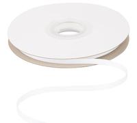 Ribbonitlux Tape Twill Ribbon 6mm x 22.5 Meters, Soft White Herringbone Bias Tape for DIY Craft, Sewing, Gift Wrapping, and Home Decor