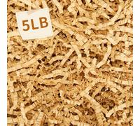 Ribbonlic 5 lb Kraft Crinkle Cut Paper Shred Filler Brown Shredded Paper for Gift Box Baskets Crinkle Filler for Holiday Bridesmaid Gifts Wrapping Filling Birthdays Decor