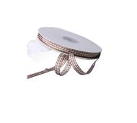 Ribbons for Crafting 100 Yards 10mm Ribbons for Wedding Party Decorations Wrapping DIY Crafts Bow Hair Plaid Ribbon Packaging(Color19)