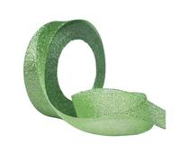 Ribbons for Crafting 100yard 25MM Glitter Color Ribbon Chrismas Wedding Decor Cake Candy Box Packaging Wrap Materials DIY Accessories(Lihgt Green)
