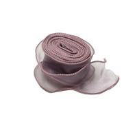 Ribbons for Crafting 10Yards/Roll Chiffon Silk Ribbon Organza Satin for DIY Craft Gift Wrapping Decoration Wedding Bouquets Wreath Sewing Supplies(Dark Purple)