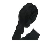 Ribbons for Crafting 20meters 40mm Wide Lace Lotus Leaf Pleated Ribbon Wavy Edge Fishtail Yarn Ribbon Flower Cake Decoration Festival Party(Black)