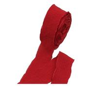 Ribbons for Crafting 20meters 40mm Wide Lace Lotus Leaf Pleated Ribbon Wavy Edge Fishtail Yarn Ribbon Flower Cake Decoration Festival Party(Red)