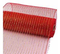 Ribbons for Crafts Poly Mesh Ribbon Deco Metallic Foil Mesh Rolls Mixed Color Mesh Ribbon