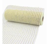 Ribbons for Crafts Poly Mesh Ribbon Deco Metallic Foil Mesh Rolls Mixed Color Mesh Ribbon(O)