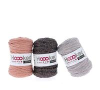 RIBBONXL Bundle X 3 Glam RibbonXL Glam Cotton Yarn - 120M 250g (Pack of 3)