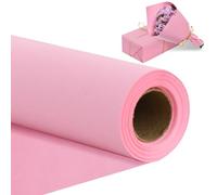 RIBBOOO 15 Inch X 32ft Dark Pink Wrapping Papper, Kraft Wrapping Paper for Gift Wrapping Flower Bouquet Packing Birthday Christmas Mother's Day Wedding Valentine's Day Decor