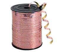 RIBBOOO 500 Yards Rose Gold Curling Ribbons - Laser Rose Gold Metallic Color Curly Ribbons Balloons Ribbon Balloons String for Gift Wrapping Birthday Wedding Christmas Graduation Party Decoration