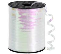 RIBBOOO 500 Yards White Curling Ribbons - Iridescence Blue Curly Ribbons Balloons Ribbon Balloons String for Gift Wrapping Birthday Wedding Christmas Graduation Party Decoration