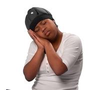 Ribcap Kate SleepSafe Cap | Fashionable Protective Medical Helmet for Sleep| Black | Small (53-55 cm) | Padded Helmet for Elderly Falls | Epilepsy Seizure Hat | Fashionable & No Stigma