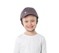 Ribcap Medical Helmet for Kids | Platin | Midi/Maxi 51-56 cm | Baseball Cap Style with Chin Strap | Padded Protective Helmet for Children | Epilepsy Seizure Helmet | Fashionable and No Stigma