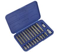 Ribe Bit Set 22pc 3/8" & 1/2"Sq Drive - Sealey SX105 New