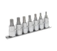 Ribe Socket Bit Set 7pc 3/8"Sq Drive 50mm - Sealey AK6232 New