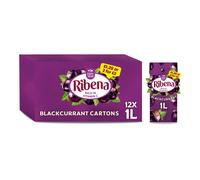 Ribena Blackcurrant Juice Drink 1L - Ready to Serve, Rich in Vitamin C, No Artificial Colours or Flavours, British Heritage Since 1938