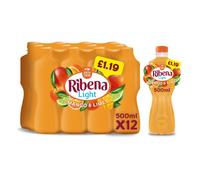 Ribena Mango and Lime Juice Drink No Added Sugar 500ml (Pack of 12)