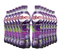 Ribena Blackcurrant Juice Drink 500ml - Multipack of 12 | Real Fruit | Rich In Vitamin C | No Artificial Colours or flavous | Fruity Refreshment | Ready To Drink | 100% Recycled Plastic Bottle