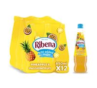 Ribena Pineapple and Passionfruit Squash 850ml - Real Fruit | Rich in Vitamin C | No Artificial Colours or Flavours | 100% Recycled Plastic Bottle