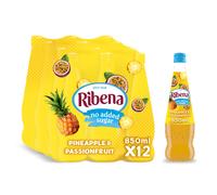Ribena Pineapple and Passionfruit Squash 850ml - Real Fruit | Rich in Vitamin C | No Artificial Colours or Flavours | 100% Recycled Plastic Bottle