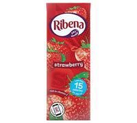 Ribena Strawberry Cartons - 24 Carton x 250ml - Made with Sweetener, No Added Sugar - Contains Real Fruit Juice - No Artificial Colours or Flavouring - Ready to Drink - Made with British Strawberries