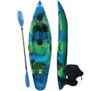 Riber Deluxe Sit on Top Kayak with Paddle and Backrest -