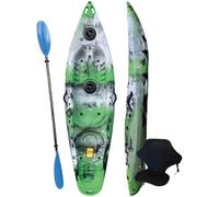 Riber Deluxe Sit on Top Kayak with Paddle and Backrest -