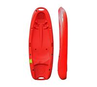 Riber Kayak for Juniors - Sit On Top Style - Ideal for Children / Kids / Holidays / Beginners - Ergonomic Moulded Seat - Red - Model 1029