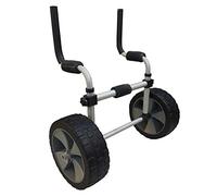 Riber Sit on Top Kayak Trolley - Lightweight - Suitable for Outdoor Use- Foldable - Removable Uprights and Wheels - Large Puncture Proof Tyres - Capacity 45kg
