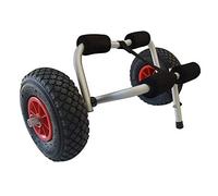 Riber Standard Kayak Trolley/Canoe/SUP/Surfboard - Lightweight - Suitable for Outdoor Use- Foldable - Removable Wheels - Large 10" Diameter Pneumatic Tyres - Capacity 36kg