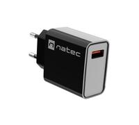 RIBERA NETWORK CHARGER 1X USB-A 18W BLACK NUC-2058