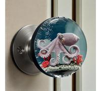 Ribili/Solymall NatureNest Crystal Knob, Cumuul Nature Nest Crystal Knob, Unique Decorative Door Handle, Floral & Animal Designs, Artistic Unique Knobs for Modern/Classic Bedrooms (4,1pcs)