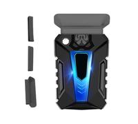 Ribinuod Mini Portable Laptop Cooler USB Air Cooler External Extractor Cooling Fan Laptop Usb Silent Side Suction Radiator Glare