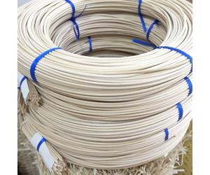 RIBLOR 8mm Natural Rattan Basket Weaving Cane, 250g Round Rattan Wicker Webbing Repairing Material Roll, Rattan Reed Repair Sheet for DIY Chair Furniture Repair, Party Home Garden Decor(5mm=20m)
