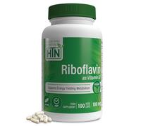 Riboflavin B2 100mg 100 Vege-Capsules (Non-GMO & Gluten-Free) by Health Thru Nutrition (100)